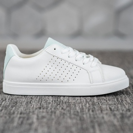 SHELOVET Zapatos blancos con aplicaciones de ante 2 SHELOVET Zapatos blancos con aplicaciones de ante 2