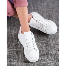 Renda Zapatillas blancas en la plataforma blanco 1 Renda Zapatillas blancas en la plataforma blanco 1