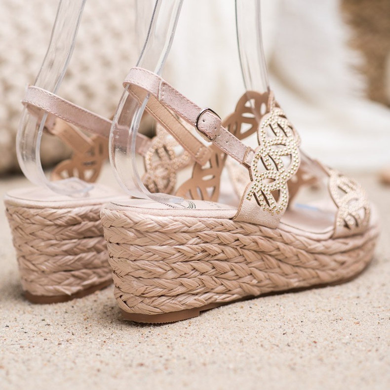 Aclys Sandalias de cuña marrón 2