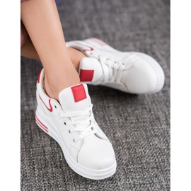 Lovery Zapatillas de deporte de cuña blanco 1