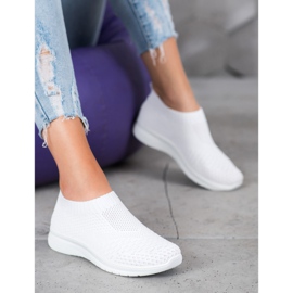 SHELOVET Zapatillas sin cordones blanco 1
