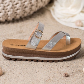 Comer Zapatillas en la plataforma de moda gris 2