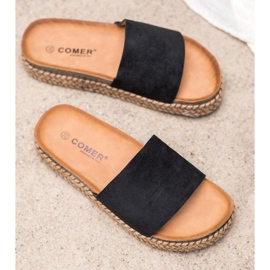 Comer Zapatillas casuales en la plataforma negro 2