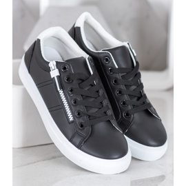 SHELOVET Zapatillas negras con cremallera negro 1