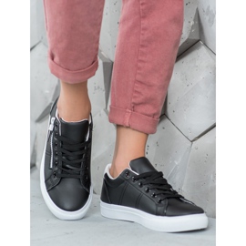 SHELOVET Zapatillas negras con cremallera negro 2