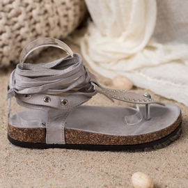 Seastar Sandalias chanclas atadas gris 2 Seastar Sandalias chanclas atadas gris 2