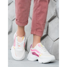 Marquiz Zapatillas con inserciones de neón blanco multicolor 1