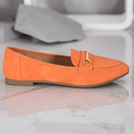 Nio Nio Mocasines elegantes con piel ecológica naranja 3