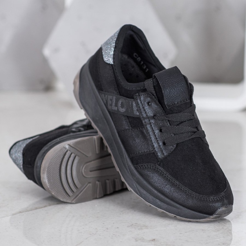 SHELOVET Zapatos deportivos negros 1