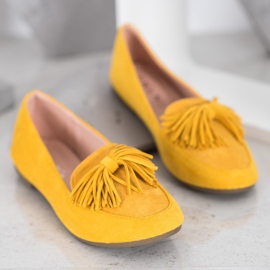 Nio Nio Mocasines con flecos amarillo 2