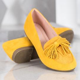 Nio Nio Mocasines con flecos amarillo 3