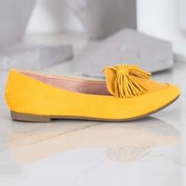 Nio Nio Mocasines con flecos amarillo 4