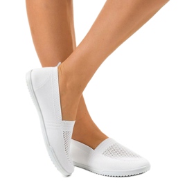 Zapatillas slip-on de lycra blancas GF-HJS13-5 blanco 2
