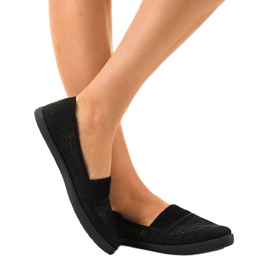 Zapatillas slip-on caladas CB1711 negras negro 2