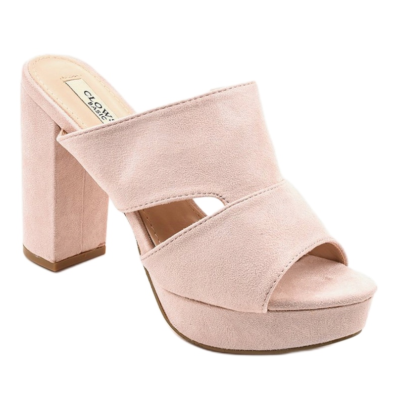 Tacones de ante beige 9R55 1