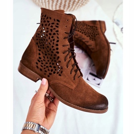 Nicole Botas Meridan de piel camel para mujer marrón 5