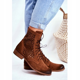 Nicole Botas Meridan de piel camel para mujer marrón 4