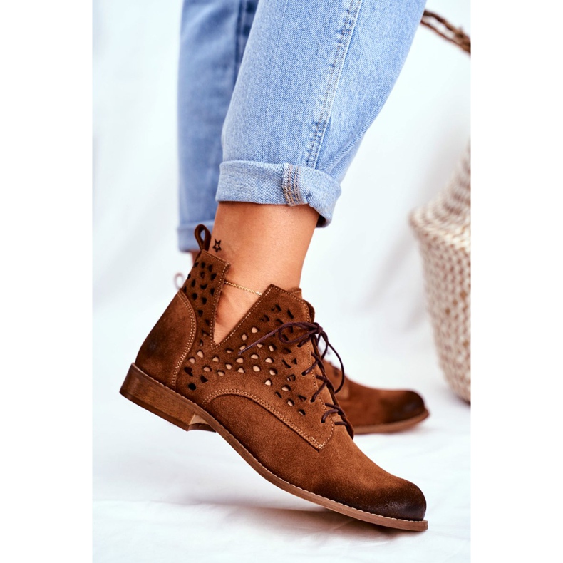 Nicole Botas de Piel Mujer Camel Low Meridan marrón 2 Nicole Botas de Piel Mujer Camel Low Meridan marrón 2