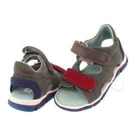 Mazurek Chicos de cuero con sandalias de cuero rojo gris 314 3 Mazurek Chicos de cuero con sandalias de cuero rojo gris 314 3