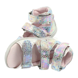 Sandalias de niñas metálicas High Preventive Silver Mazurek 291 plata 5 Sandalias de niñas metálicas High Preventive Silver Mazurek 291 plata 5