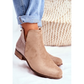 EVE De Mujer Botas Con Tacón Plano Primavera Caqui Viva beige 5