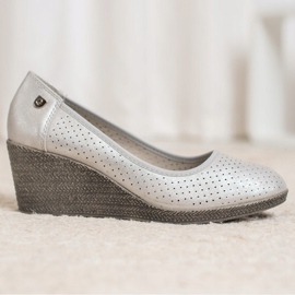 Goodin Bombas de cuña ligeras gris 1