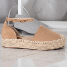 SHELOVET Alpargatas Con Hebilla marrón 3