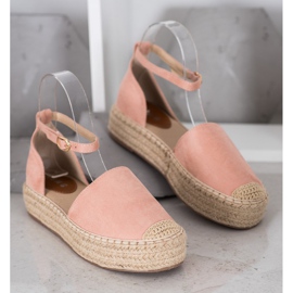 SHELOVET Alpargatas Con Hebilla rosado 4