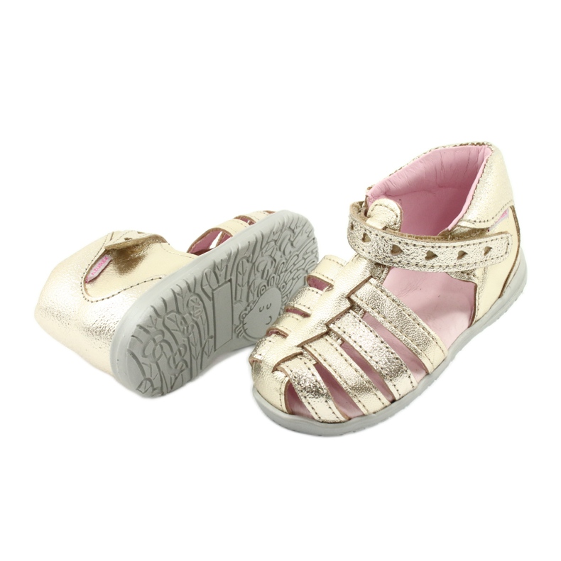 Sandalias Mazurek 245 de piel dorada dorado 3