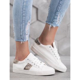 SDS Calzado deportivo con suela gruesa blanco 2 SDS Calzado deportivo con suela gruesa blanco 2