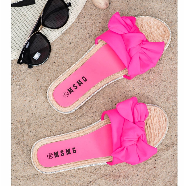 SHELOVET Zapatillas rosas con estilo rosado 2 SHELOVET Zapatillas rosas con estilo rosado 2