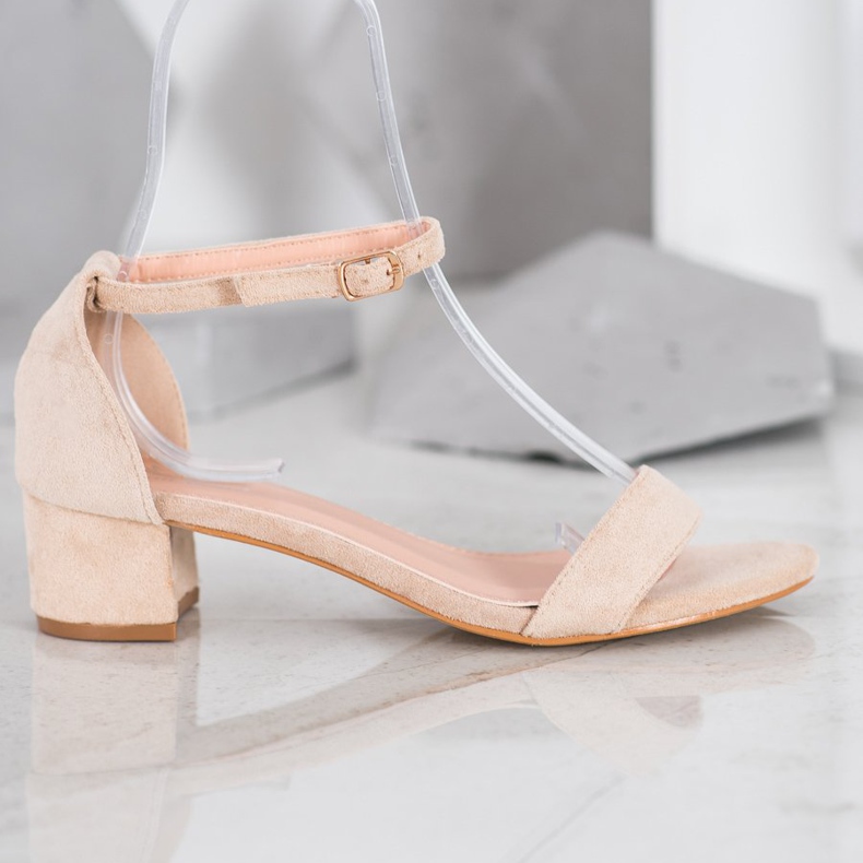 Small Swan Sandalias de tacón bajo marrón 2