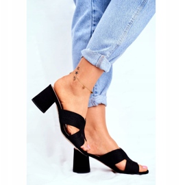 S.Barski Pantuflas De Mujer En El Tacón Slip Negro Guest 2 S.Barski Pantuflas De Mujer En El Tacón Slip Negro Guest 2