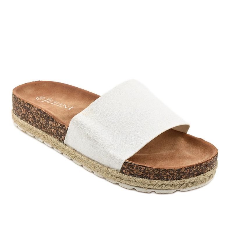 Zapatilla blanca glitter 6130 blanco 1