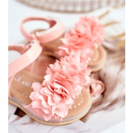 FRROCK Sandalias Infantiles Con Velcro Rosa Brillante Milena rosado 3