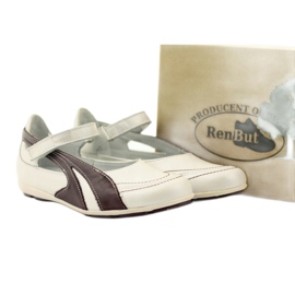 Ren But Bailarinas de cuero Ren-But en oferta por € 199,00 € blanco multicolor 5
