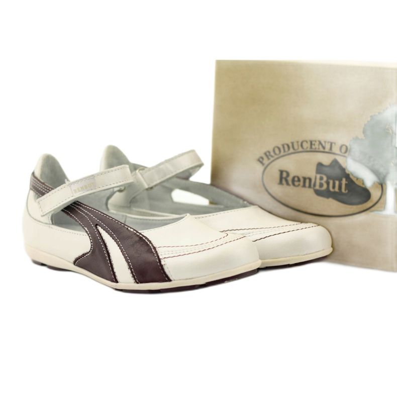 Ren But Bailarinas de cuero Ren-But en oferta por € 199,00 € blanco multicolor 5
