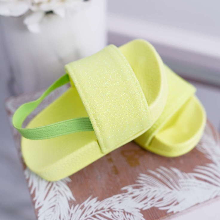 FRROCK Pantuflas Niña Brocado Lima Rimia amarillo 2