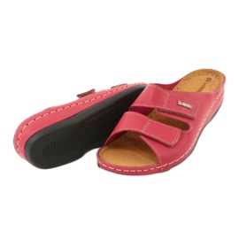 Flip de cuero de mujeres rojos inblu 158d105 4