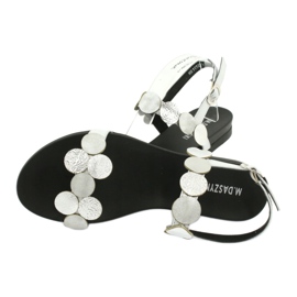 M.Daszyński Sandalias Daszyński MR1958-1 plateadas con círculos plata 3 M.Daszyński Sandalias Daszyński MR1958-1 plateadas con círculos plata 3