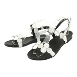 M.Daszyński Sandalias Daszyński MR1958-1 plateadas con círculos plata 1 M.Daszyński Sandalias Daszyński MR1958-1 plateadas con círculos plata 1