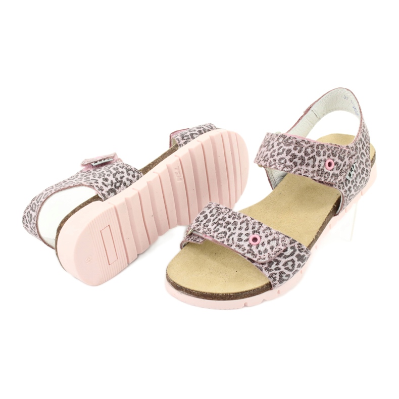 Sandalias rosa con estampado de leopardo de Bartek 79183-BBK rosado rosado 3 Sandalias rosa con estampado de leopardo de Bartek 79183-BBK rosado rosado 3