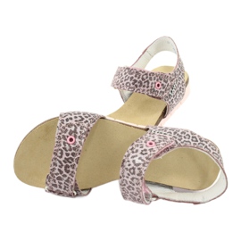 Sandalias rosa con estampado de leopardo de Bartek 79183-BBK 4
