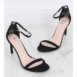 Sandalias negras de tacón alto NF-31P Negro 1
