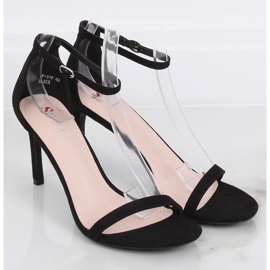Sandalias negras de tacón alto NF-31P Negro 2