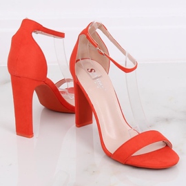 Sandalias de tacón naranja NF-37P Orange multicolor 1 Sandalias de tacón naranja NF-37P Orange multicolor 1
