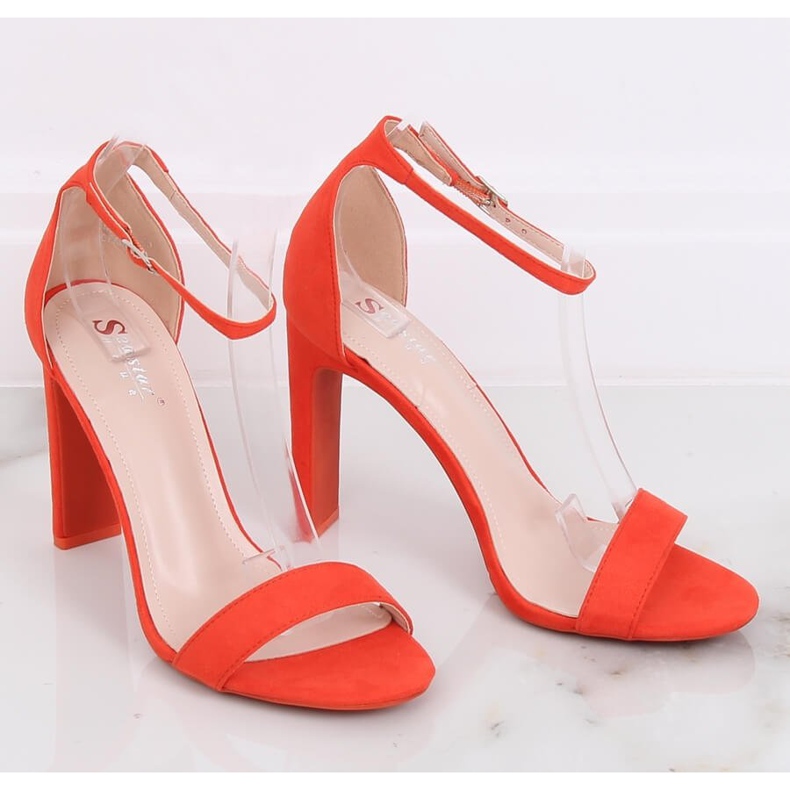 Sandalias de tacón naranja NF-37P Orange multicolor 2 Sandalias de tacón naranja NF-37P Orange multicolor 2