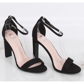 Sandalias de tacón negras NF-37P Black negro 1