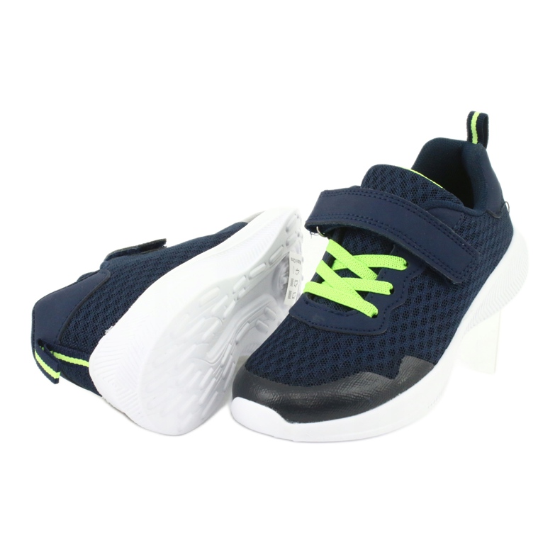 NEWS Zapatos deportivos para velcro marina azul/verdes noticias 20Z55-2312 3