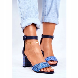 Sandalias Mujer Maciejka Leather Azul Marino 04235-17 / 00-5 4